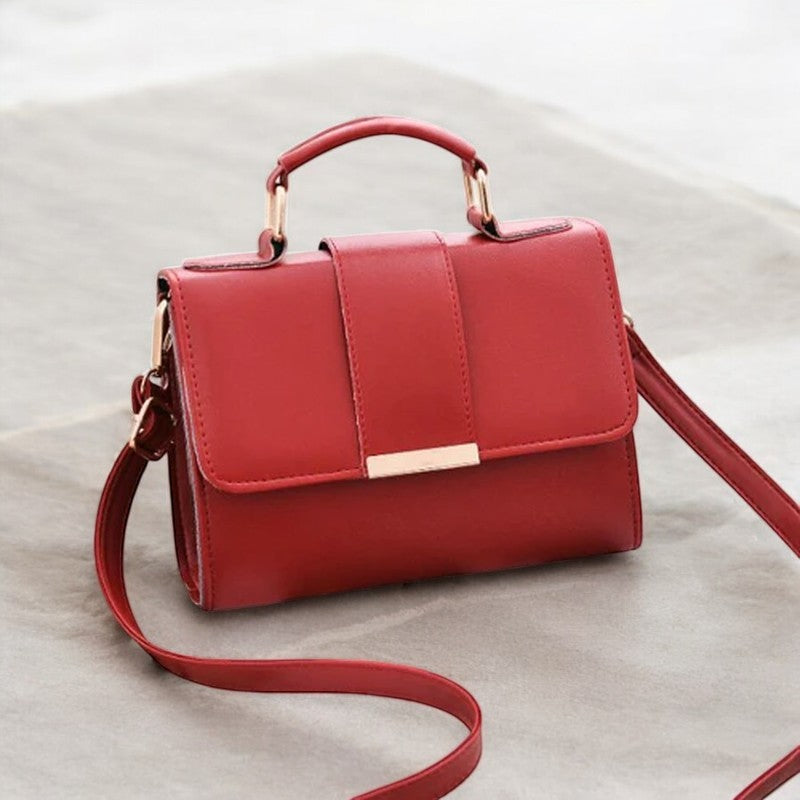 Sac à main en cuir, sangle croisée