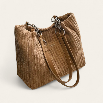 Sac à main corréens en velours côtelé